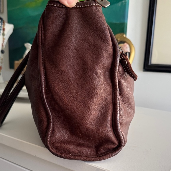 Sissi Rossi Brown Leather Tote Bag - Picture 8 of 16